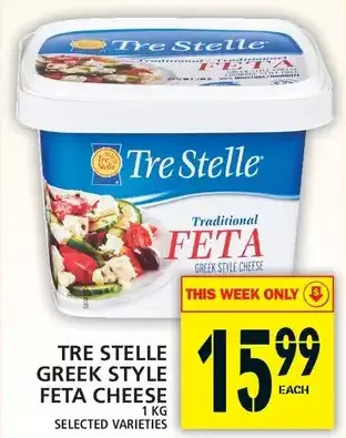Food Basics Tre stelle greek style feta cheese offer