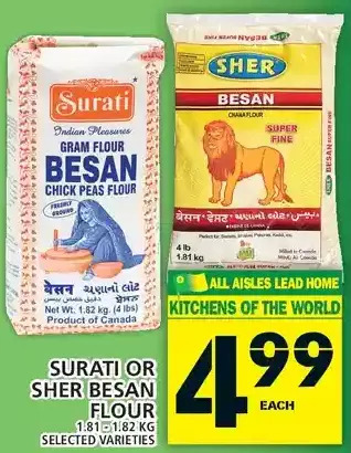 Food Basics Surati or sher besan flour offer