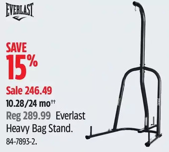 Canadian Tire Everlast heavy bag stand offer