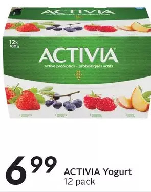 Sobeys Activia yogurt offer