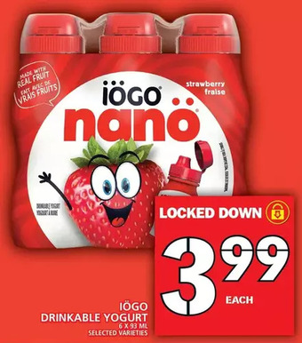 Food Basics Iögo drinkable yogurt offer