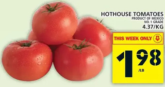 Food Basics Hothouse tomatoes offer