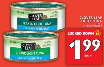 Food Basics Clover leaf light tuna offer