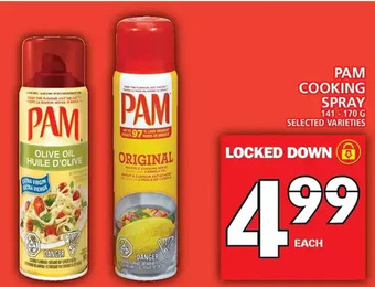 Food Basics Pam cooking spray offer