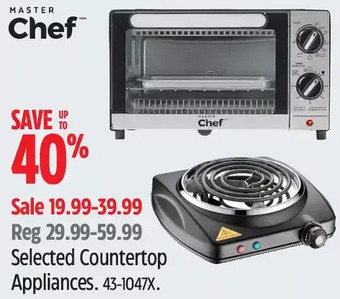 Canadian Tire Master chef countertop appliances offer