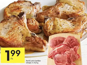 Foodland Pork loin combo chops offer