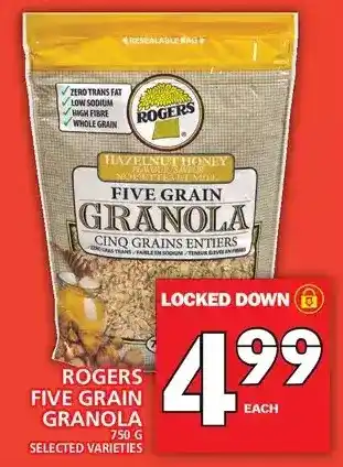 Food Basics Rogers five grain granola offer