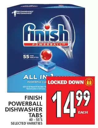 Food Basics Finish powerball dishwasher tabs offer