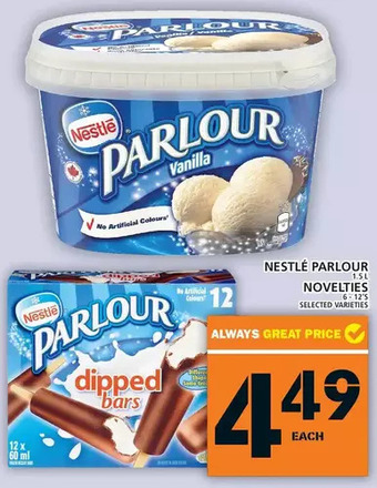 Food Basics Nestlé parlour | novelties offer