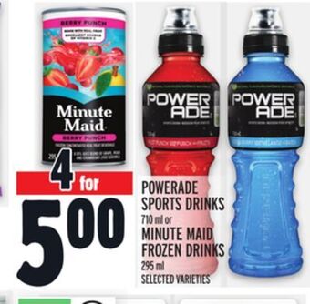 Metro Powerade sports drinks offer