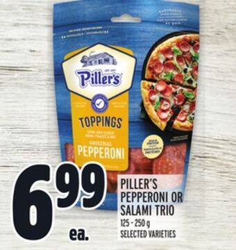 Metro Piller's pepperoni or salami trio offer