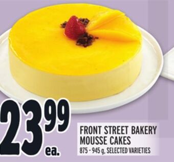Metro Front street bakery mousse cakes offer