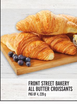 Metro Front street bakery all butter croissants offer