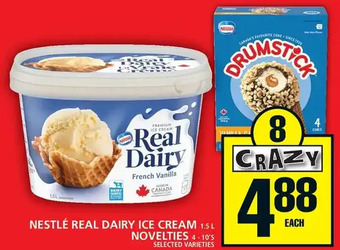 Food Basics Nestlé real dairy ice cream novelties offer