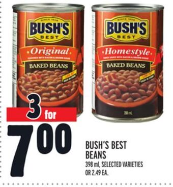Metro Bush's best beans offer