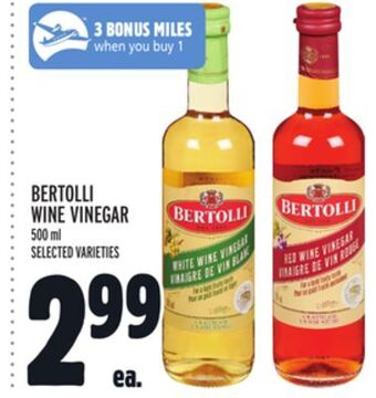 Metro Bertolli wine vinegar offer