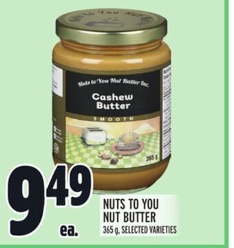 Metro Nuts to you nut butter offer