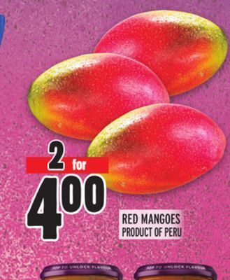Metro Red mangoes offer