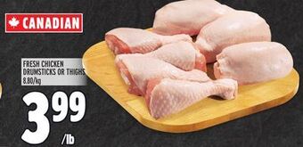 Metro Fresh chicken drumsticks or thighs offer