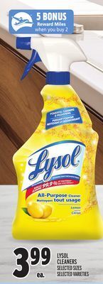 Metro Lysol cleaners offer