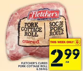 Food Basics Fletcher's cured pork cottage roll offer