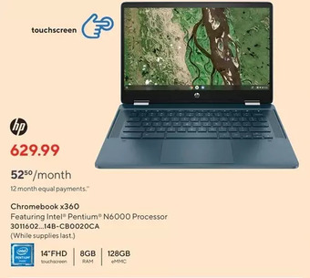 Staples Hp chromebook x360 offer