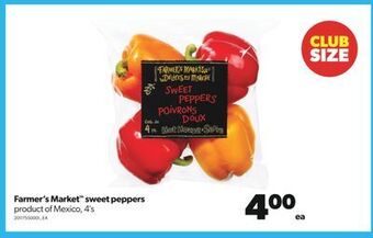 Real Canadian Superstore Farmer's market™ sweet peppers, 4's offer