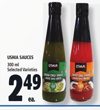 Metro Ushia sauces offer
