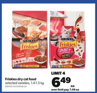 Real Canadian Superstore Friskies dry cat food, 1.4-1.5 kg offer