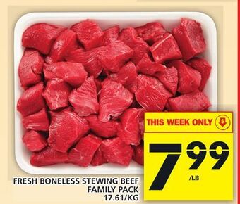 Food Basics Fresh boneless stewing beef offer