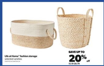 Real Canadian Superstore Life at home™ fashion storage offer