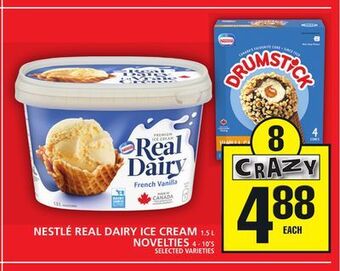 Food Basics Nestlé real dairy ice cream or novelties offer