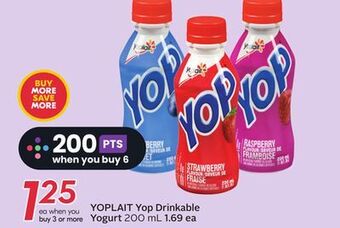 Sobeys Yoplait yop drinkable yogurt offer