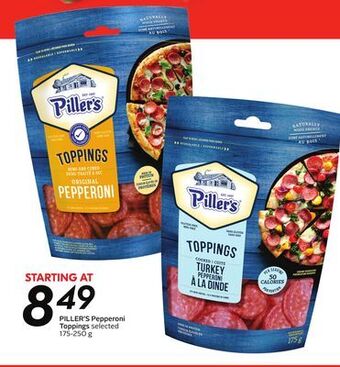 Sobeys Piller's pepperoni toppings offer