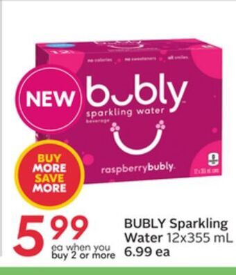 Sobeys Bubly sparkling water offer