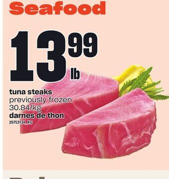 Independent Grocer Tuna steaks offer