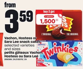 Independent Grocer Vachon, hostess or sara lee snack cakes offer