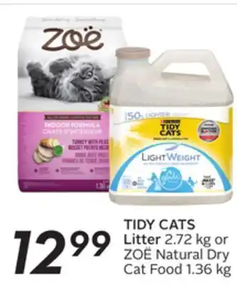 Sobeys Tidy cats litter offer