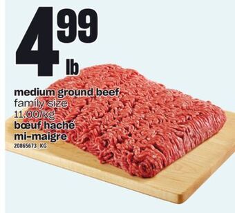 Independent Grocer Medium ground beef offer
