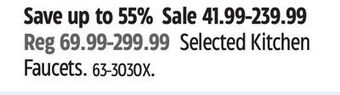 Canadian Tire Danze selected kitchen faucets offer