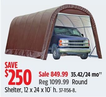Canadian Tire Shelter logic round shelter, 12 x 24 x 10´ h offer