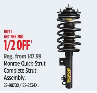 Canadian Tire Monroe quick-strut complete strut assembly offer