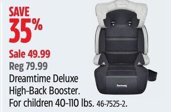 Canadian Tire Harmony dreamtime deluxe high-back booster offer
