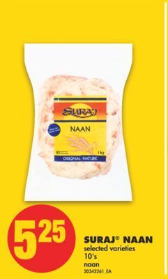 No Frills Suraj® naan, 10's offer