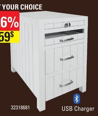 Sushi Shop Side table with drawer and shelves in white offer