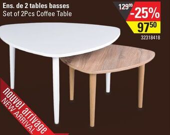 Sushi Shop Set of 2pcs coffee table offer
