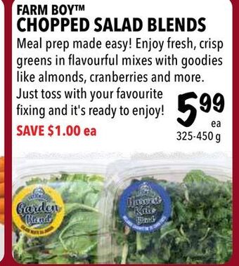 Farm Boy Farm boy™ chopped salad blends offer
