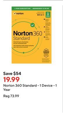 Staples Norton 360 standard - 1 device - 1 year offer