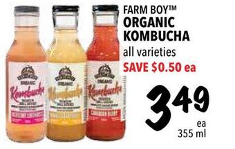 Farm Boy Farm boy™ organic kombucha offer