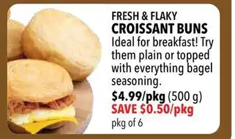 Farm Boy Fresh & flaky croissant buns offer